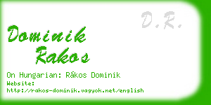 dominik rakos business card