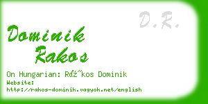 dominik rakos business card